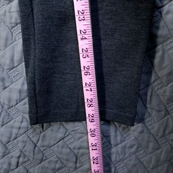 Croft Barrow Dress Pants Womens 12 Black Petite Stretch Flat Front Straight Dark - Picture 3 of 10